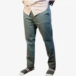 Men's Charcoal Grey Slim Fit Cotton Chino Pants – Stretch Casual Trousers for Office & Everyday Wear